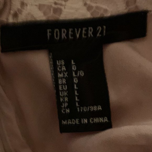 White Lace Long Sleeve Dress - Picture 3 of 4